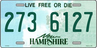 NH license plate 2736127