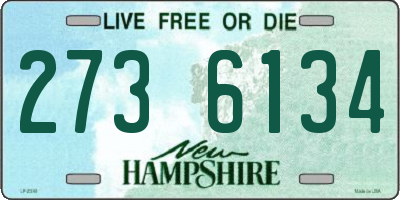 NH license plate 2736134