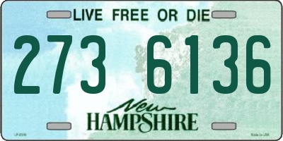 NH license plate 2736136