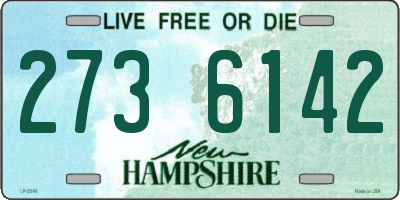 NH license plate 2736142