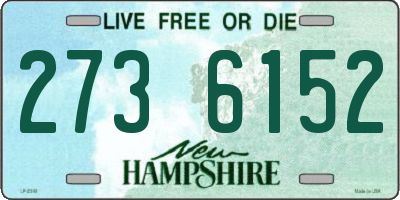 NH license plate 2736152