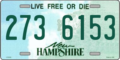 NH license plate 2736153