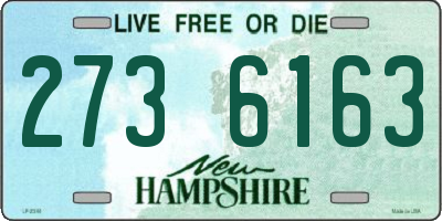 NH license plate 2736163