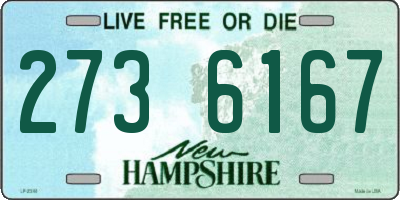NH license plate 2736167