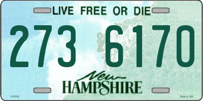 NH license plate 2736170