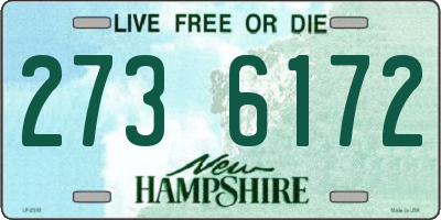 NH license plate 2736172