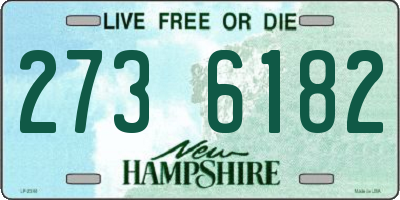 NH license plate 2736182