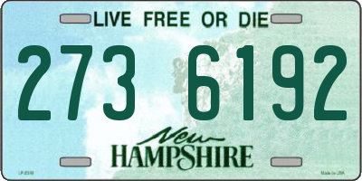 NH license plate 2736192
