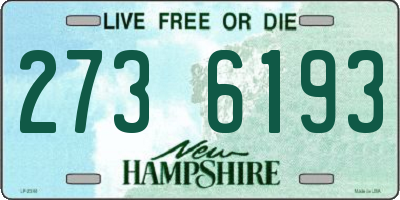 NH license plate 2736193
