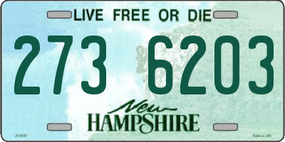 NH license plate 2736203