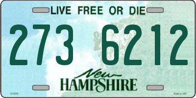 NH license plate 2736212