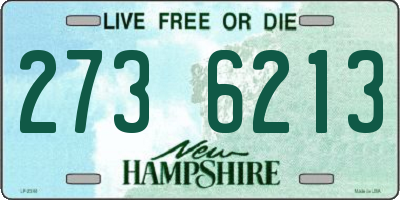 NH license plate 2736213