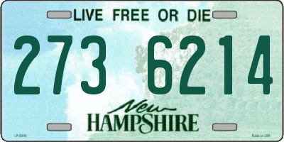 NH license plate 2736214