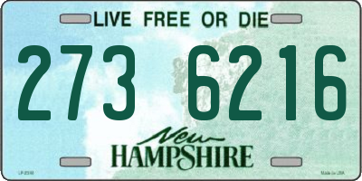 NH license plate 2736216