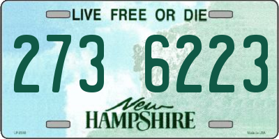NH license plate 2736223