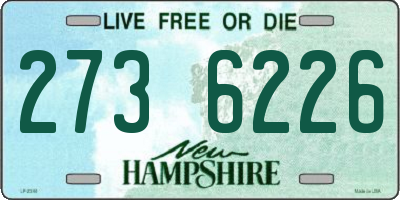 NH license plate 2736226