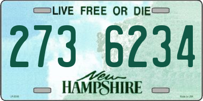 NH license plate 2736234