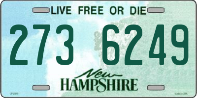 NH license plate 2736249