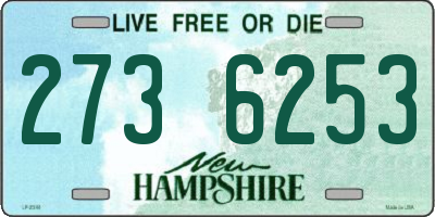 NH license plate 2736253