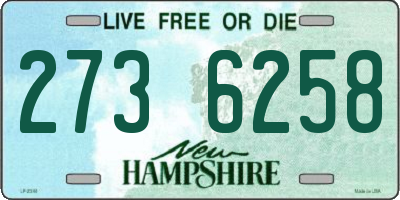 NH license plate 2736258