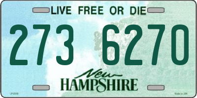 NH license plate 2736270