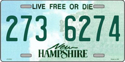 NH license plate 2736274