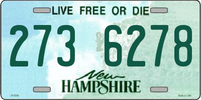 NH license plate 2736278