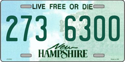 NH license plate 2736300
