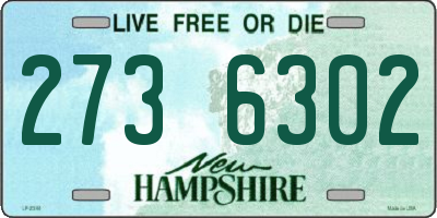 NH license plate 2736302