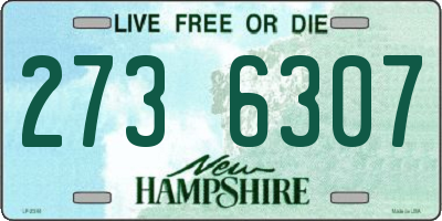 NH license plate 2736307