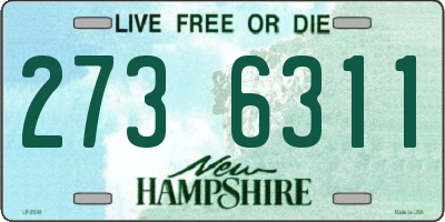 NH license plate 2736311