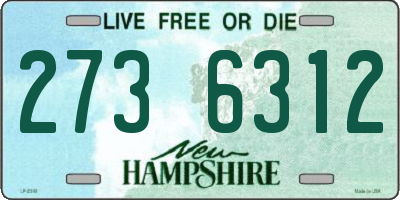 NH license plate 2736312