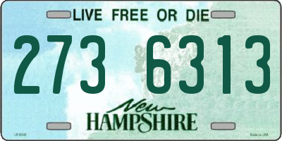 NH license plate 2736313
