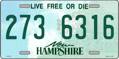 NH license plate 2736316