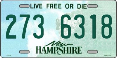 NH license plate 2736318