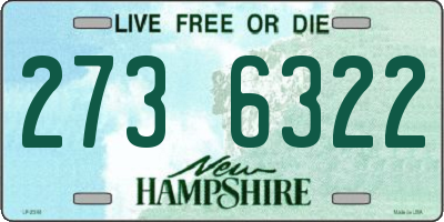NH license plate 2736322