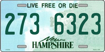 NH license plate 2736323