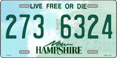 NH license plate 2736324
