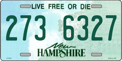 NH license plate 2736327