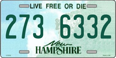 NH license plate 2736332