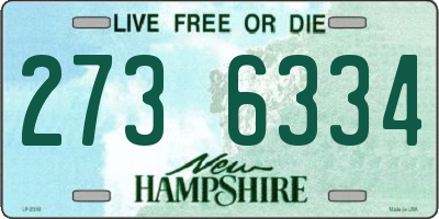 NH license plate 2736334