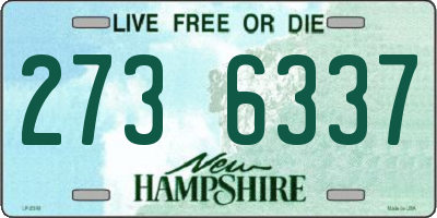 NH license plate 2736337