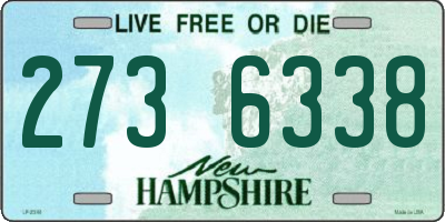 NH license plate 2736338