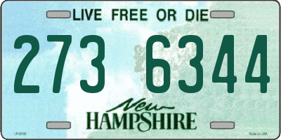 NH license plate 2736344