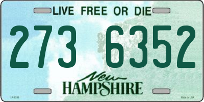 NH license plate 2736352