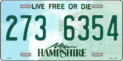 NH license plate 2736354