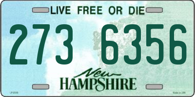 NH license plate 2736356