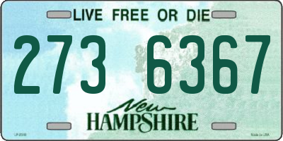 NH license plate 2736367