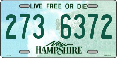 NH license plate 2736372