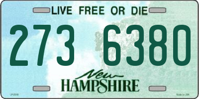 NH license plate 2736380